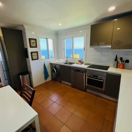 Con Piscina Climatizada Y Vistas Al Mar 빌라 Puntillo Del Sol